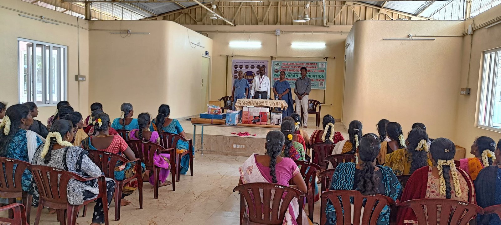 HRC sewing machine training programme for women